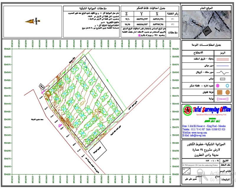 صورة أعمال المساحة بالمشروع 01